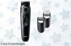 No dejes pasar la recortadora Braun Series 3-3411 con dial precisión y 50 minutos autónomos un super chollo en precio loco descuento brutal oferta limitada corre ya