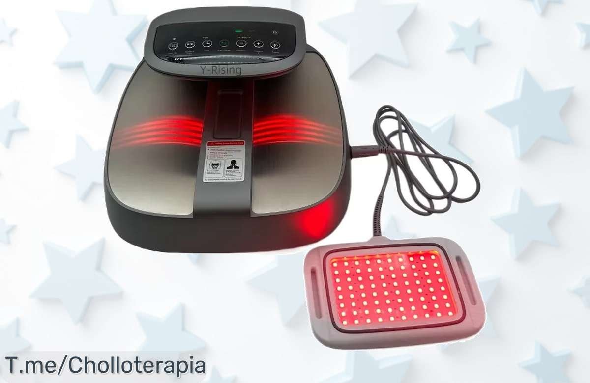 No pierdas este ofertón de terapia de luz roja y azul 2 en 1 para pies que mejora tu circulación con calor ¡precio loco y descuento brutal por tiempo limitado corre ya!