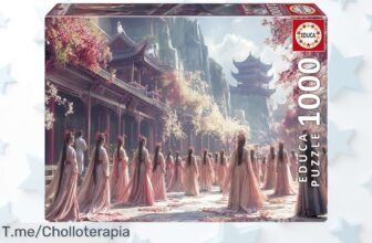 No pierdas este ofertón único puzzle 1000 piezas las Geishas con pegamento para colgar tu arte disfruta precio loco que mejora memoria y creatividad compra ya antes que acabe