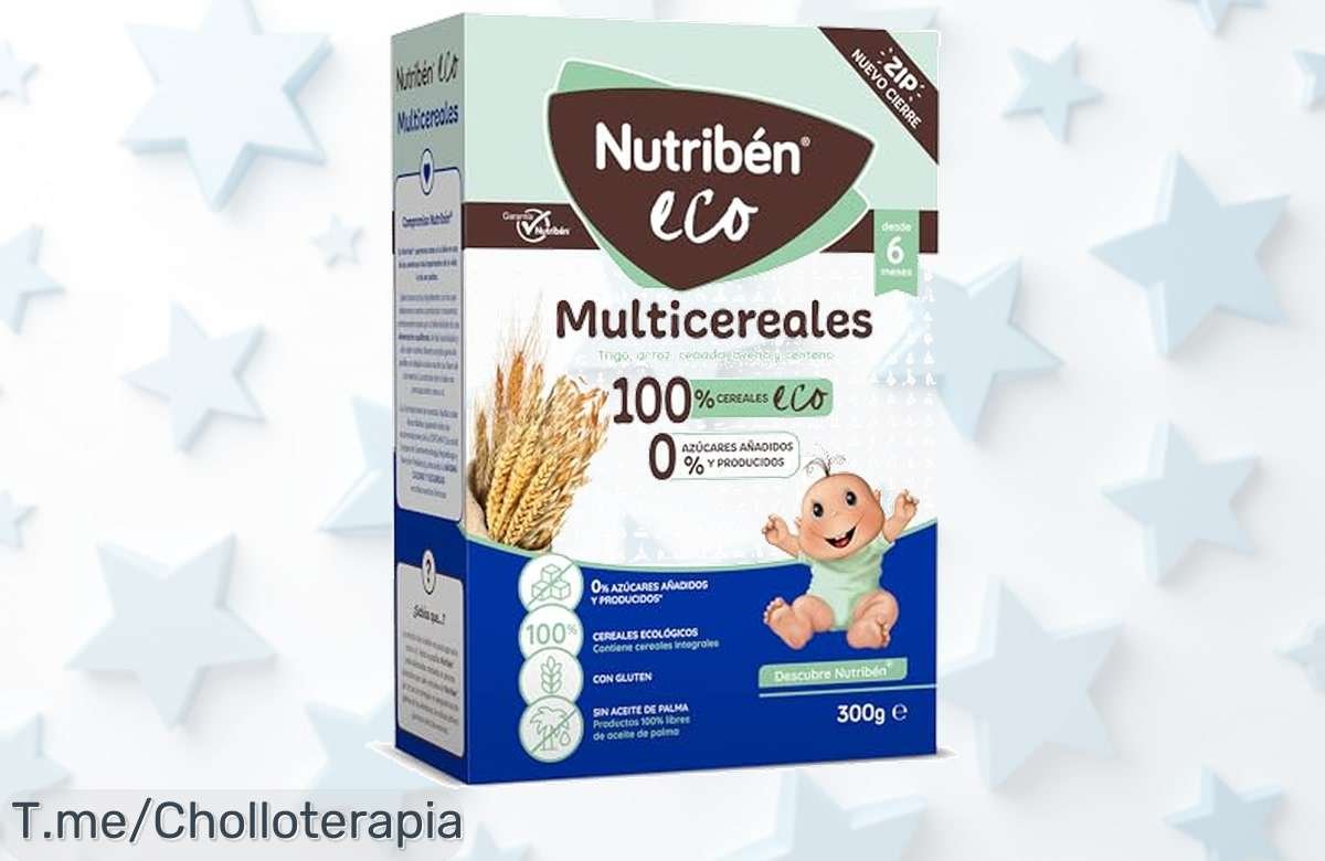 Nutribén Ecopapilla multicereales con cero azúcares añadidos y cereales ecológicos a precio loco aprovecha este ofertón con descuento brutal antes de que se acabe sale ya