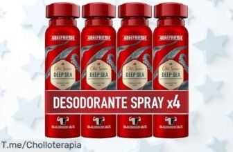 Old Spice Deep Sea en spray con 48 horas de frescura sin manchas precio loco un super chollo que vuela compra ya esta oferta nunca vista