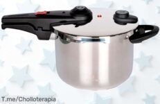Olla a presión súper rápida de 6 litros acero inoxidable con doble nivel cocción y seguridad que revoluciona tu cocina precio loco oferta limitada ¡no lo dejes pasar!