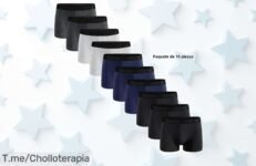 Pack 10 boxer y calzoncillos de lujo para hombre con descuento brutal un super chollo nunca visto que incluye shorts y calcetines aprovecha este ofertón antes que desaparezca precio loco de ganga