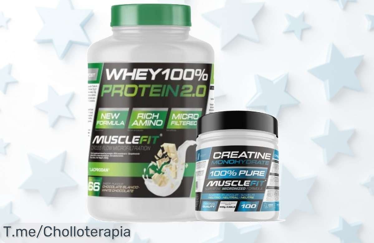 Pack whey 100% protein y creatina con regalo musclecult un ofertón nunca visto para aumentar tu fuerza ya precio loco y descuento brutal compra rápido antes que se agote