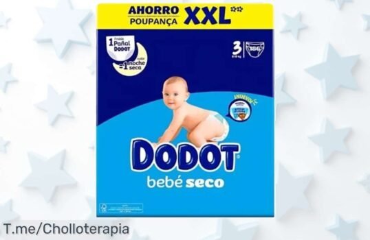 Pañales Dodot Bebéseco talla 3 con absorción ultra rápida para noches tranquilas precio de ganga y super chollo que no puedes dejar pasar ¡Oferta brutal limitada corre ya!