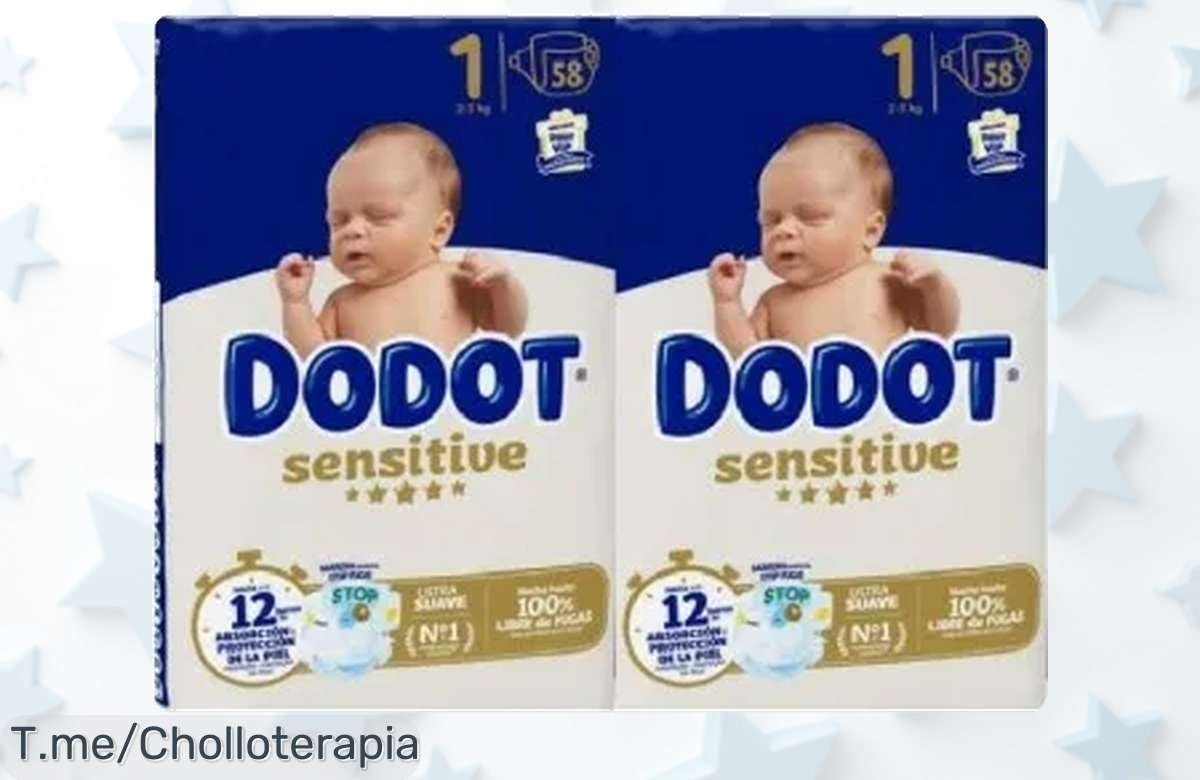 Pañales Dodot Sensitive talla 1 con protección extra para la piel sensible al precio loco que nunca viste disfruta este ofertón y llévate paz para tu bebé hoy mismo actúa ya