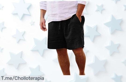 Pantalón corto para hombre súper ligero con bolsillo cómodo y cintura elástica aprovecha este ofertón de precio loco descuento brutal nunca visto corre que vuelan las unidades