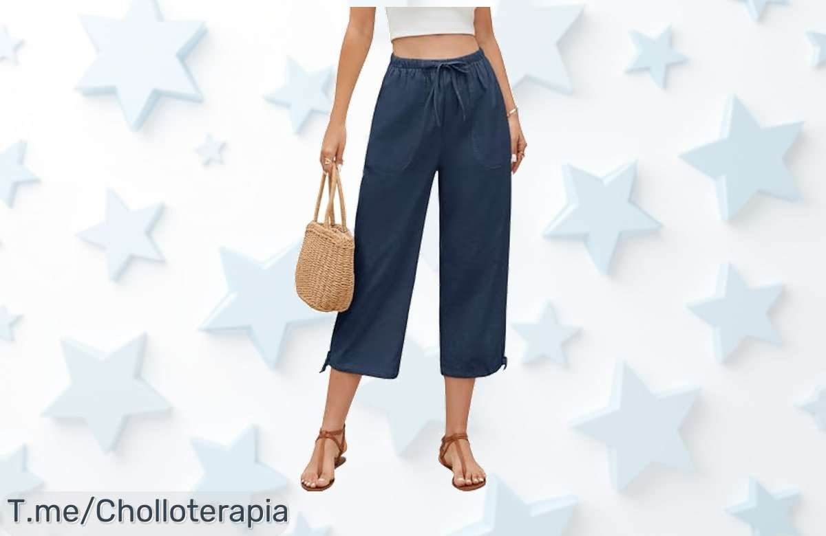 Pantalones Pasuda mujer con cintura y tobillos ajustables bolsillos XXL frescura total para verano precio loco y descuento brutal aprovecha este ofertón único antes que vuelen