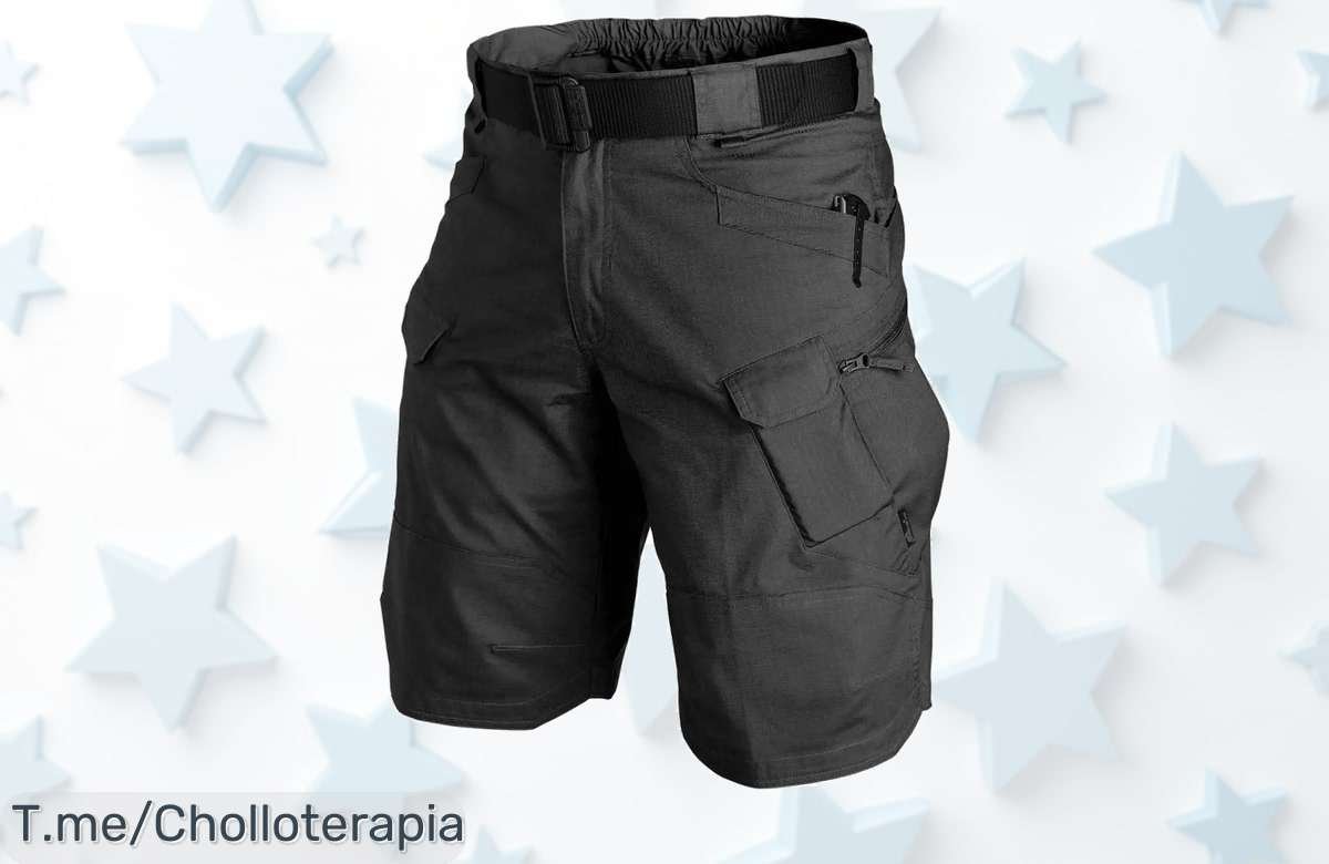 Pantalones cortos militares urbanos impermeables con carga táctica y secado rápido nunca vistos a precio loco corre ya por este ofertón limitada oferta de ganga
