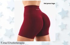 Pantalones cortos para mujer con contorno ampliado perfectos para entrenar y yoga, aprovecha este super chollo de precio loco que nunca has visto compra ya antes que se acabe