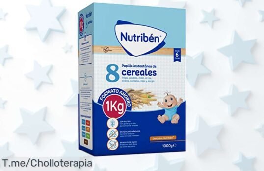 ¡Papilla instantánea de 8 cereales para tu bebé con un descuento brutal! Nutrición sin azúcares ni conservantes, ¡aprovecha este ofertón antes que se agote!