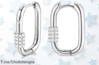 Pendientes de aro vintage en plata 925 con zirconia brillante diseño único nunca visto aprovecha este descuento brutal y precio loco oferta limitada corre antes que vuelen