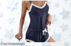 Pijama de encaje sexy que realza tu estilo con un descuento brutal nunca visto aprovecha este ofertón precio loco límite corre antes que se agote