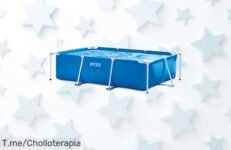 Piscina Intex desmontable súper resistente fácil de armar en 30 minutos con tapón práctico precio loco y super chollo que no vuelve corre antes que se acabe el ofertón