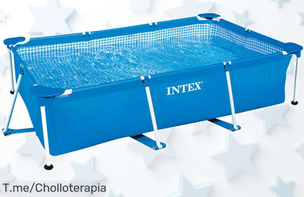 Piscina desmontable Intex resistente con montaje rápido y divertido para toda la familia aprovecha este super chollo de precio loco oferta limitada ¡compra ya!
