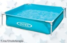 Piscina infantil desmontable con vinilo resistente y parche para arreglar pinchazos disfruta un baño seguro en minutos a precio loco aprovecha el ofertón antes que acabe