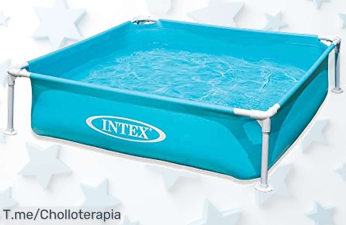 Piscina infantil desmontable con vinilo resistente y parche para arreglar pinchazos disfruta un baño seguro en minutos a precio loco aprovecha el ofertón antes que acabe