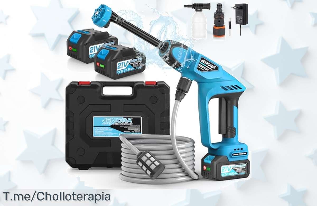 Pistola de agua a presión 6 en 1 con batería súper fácil y potente para limpiar todo aprovecha este ofertón nunca visto con precio loco oferta limitada corre ya