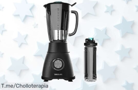 Potente batidora Cecotec 2500W con cuchillas de titanio y botella portátil a precio loco aprovecha este super chollo único antes que se acabe tu descuento brutal nunca visto compra ya