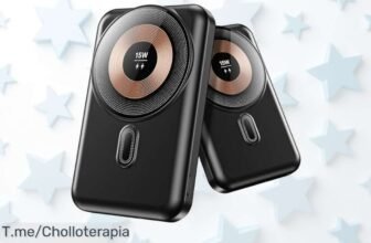 Power bank magnética doble 10000mAh para iPhone con carga súper rápida precio loco y descuento brutal nunca visto adquiere tu super chollo antes que se agote hoy mismo