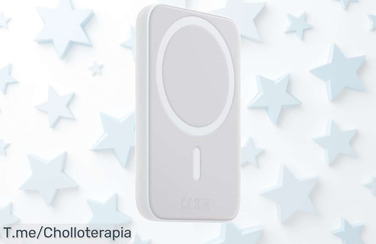 Power bank magnético 10000mAh con carga inalámbrica y puerto lightning súper chollo nunca visto precio de ganga batería potente aprovecha este ofertón limitado actúa ya