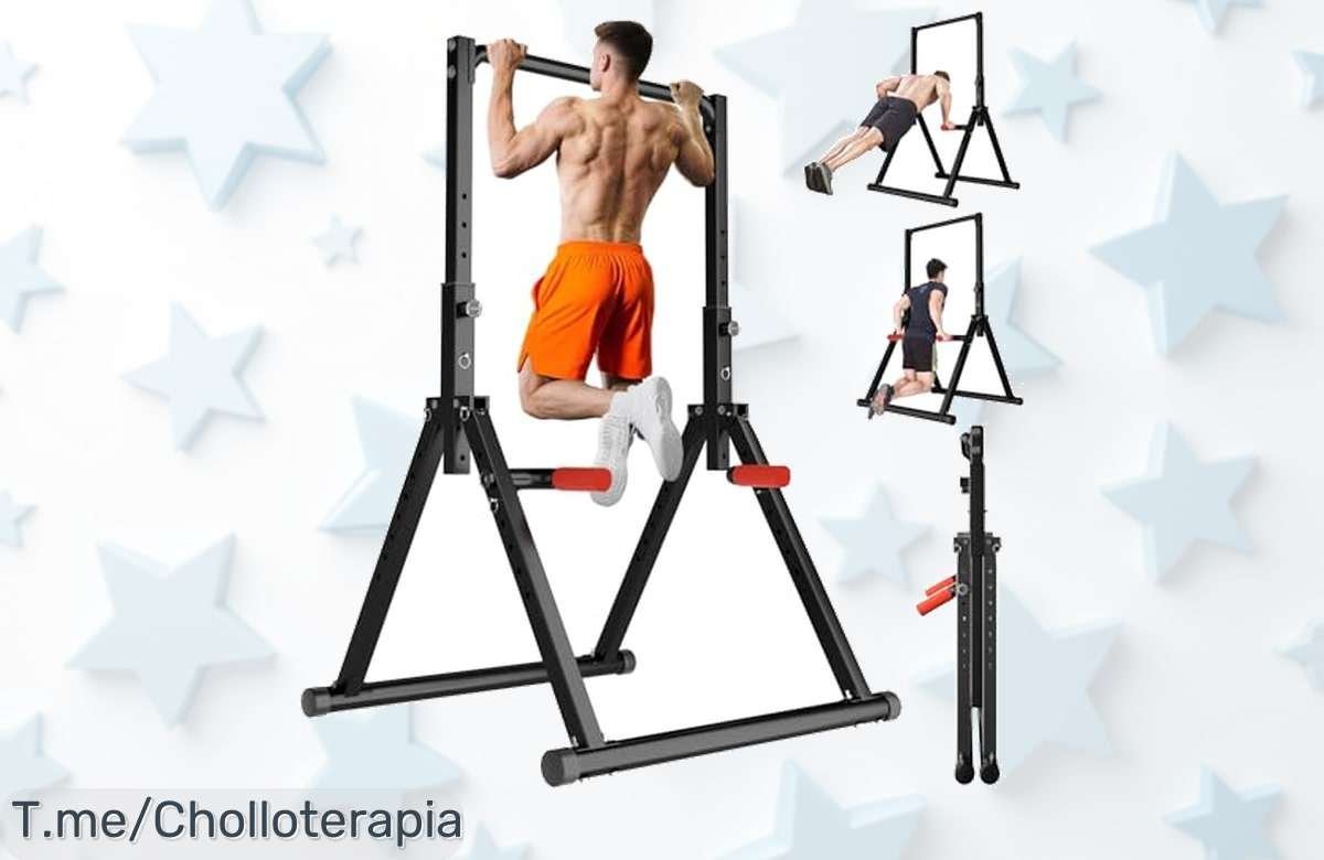 Power tower súper resistente y ajustable para toda la familia con descuento brutal precio loco nunca visto aprovecha ya este super chollo antes que se agote tu oportunidad de entrenar en casa