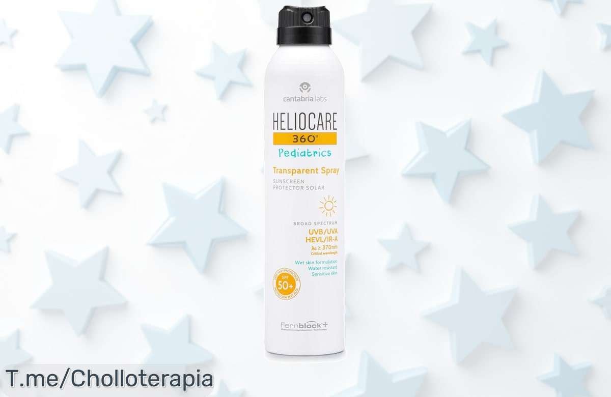Protege a tus peques con el mejor solar del mercado, Heliocare 360 Pediatrics Spray SPF 50, ahora a un precio loco que nunca habías visto. ¡Compra ya antes de que se agote!