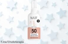 Protege la piel de tus peques con Naïf Crema Solar Mineral SPF50 a un precio loco, ¡no te pierdas este super chollo antes de que se acabe! Haz clic y compra ya