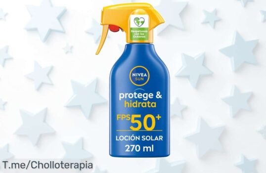 Protege tu piel con Nivea Sun factor 50 en spray y aprovecha este ofertón de precio loco que hidrata y cuida fondo no pierdas el descuento brutal limitado ya