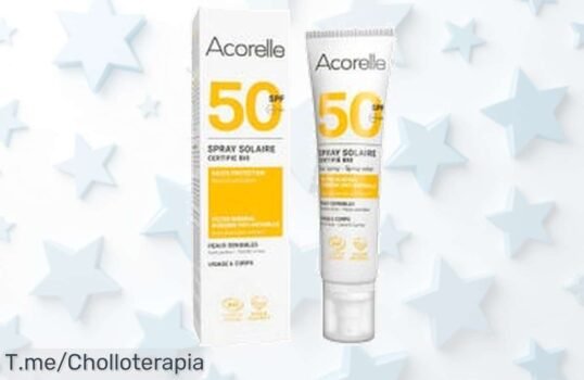 Protege tu piel con el spray solar Spf 50 Acorelle, un ofertón a precio de ganga que no puedes dejar pasar ¡Compra ahora y cuida su sensibilidad antes de que se agote!