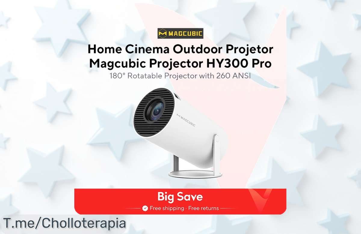Proyector Magcubic HY300 Pro 4K con android y dual wifi6 ofrece imágenes ultra claras a precio loco nunca visto ¡aprovecha este ofertón de ganga limitado ya!