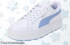 Puma Karmen L para mujer con logo metalizado y suela ultra resistente precio loco que nunca viste aprovecha este ofertón limitada y corre a conseguir tu super chollo