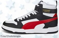 Puma RBD Game en blanco rojo y negro suela antideslizante para dominar cualquier terreno aprovecha este ofertón con precio loco descuento brutal nunca visto ¡compra ya antes que se agoten!