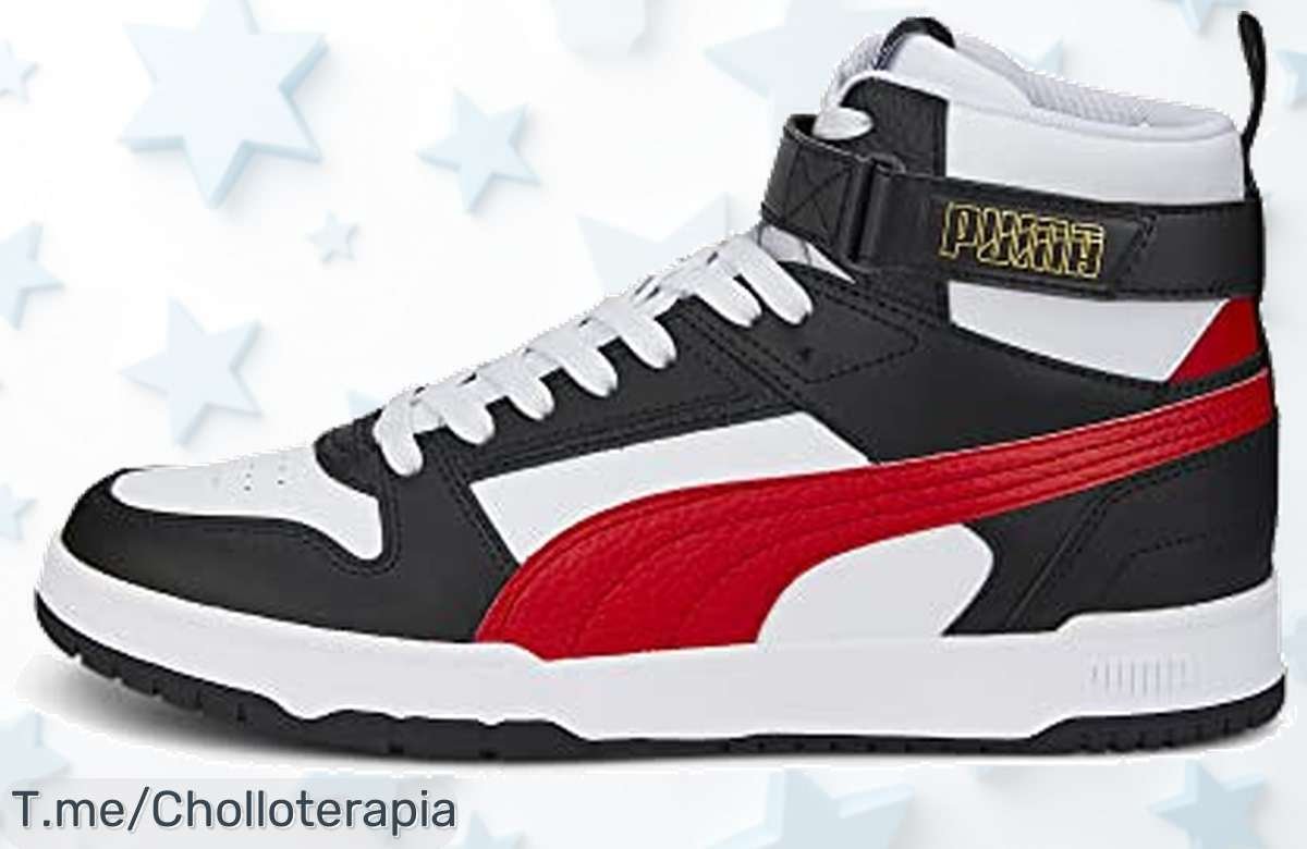 Puma RBD Game en blanco rojo y negro suela antideslizante para dominar cualquier terreno aprovecha este ofertón con precio loco descuento brutal nunca visto ¡compra ya antes que se agoten!