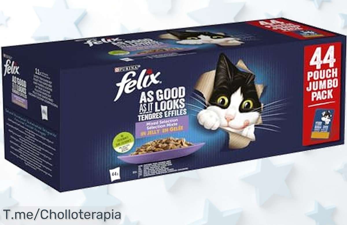 Purina Felix Fantastic 44 sobres con omega 6 sin químicos raros nutrición top a precio loco aprovecha este ofertón único que vuela y nunca vuelve corre ya