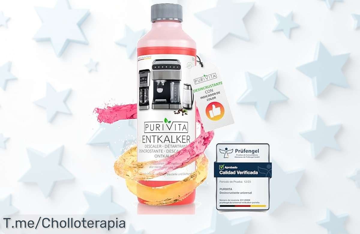 Purivita descalcificador con cambio de color para cafeteras, elimina cal sin esfuerzo y deja tu café perfecto aprovecha este ofertón nunca visto a precio loco ¡compra ya!