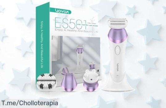 Rasuradora mujer morada con cuatro cabezales potente y lámina antialérgica para afeitado rápido sin irritaciones compra ya este ofertón de precio loco que se acaba pronto