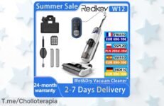 Redkey inalámbrica W12 limpia seco y mojado sin cables con autolimpieza un super chollo multisúperficie a precio loco exclusivo aprovecha esta oferta limitada ya