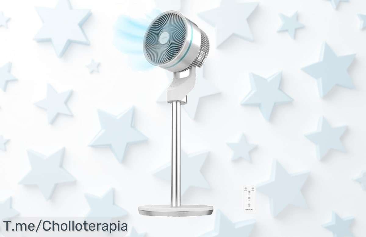 Refresca tu verano con el ventilador Cecotec 60W mando a distancia tres velocidades oscilación temporizador aprovecha este super chollo precio loco único y limitado actúa ya