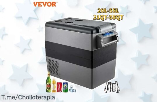 Refrigerador para coche 55L con frío potente a precio loco aprovecha este ofertón único con descuento brutal no dejes pasar el super chollo compra ya antes que se agote