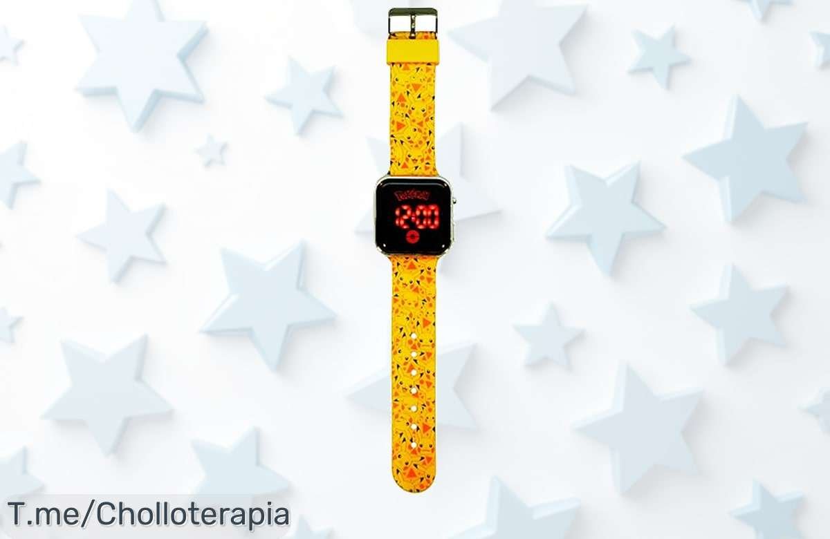 Reloj LED Pikachu súper resistente con batería de larga duración precio loco y descuento brutal nunca visto aprovecha este ofertón antes que se agote