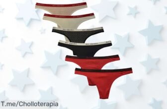 Renueva tu ropa interior con 6 tangas de algodón suaves y frescas a un precio loco, ¡super chollo! No te quedes sin ellas, aprovecha esta oferta increíble antes de que se agoten