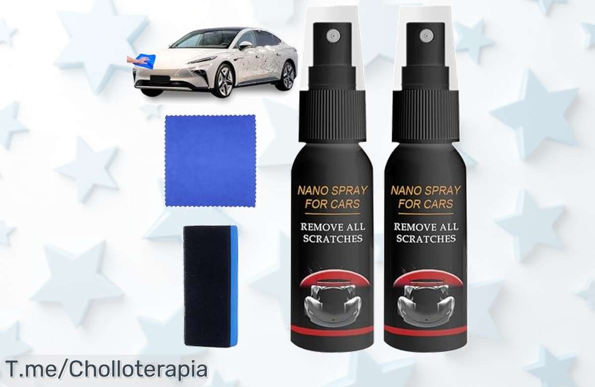 Repara arañazos en segundos con el nano spray mágico que devuelve el brillo original aprovecha este ofertón de precio loco y descuento brutal antes que se acabe compra ya