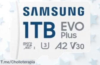 Samsung EVO Plus MicroSDXC 1TB con velocidad brutal para guardar todo sin lío precio loco y descuento brutal nunca visto ¡Corre que vuelan las unidades súper chollo!