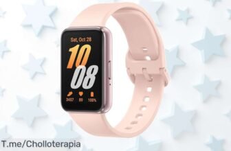 Samsung Galaxy Fit3 oro rosa con pantalla AMOLED y súper batería de 13 días a precio loco un ofertón nunca visto controla tu salud ¡aprovecha este descuento brutal ya!