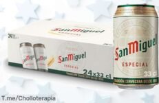 San Miguel Especial Lager 24 latas sabor único y refrescante con descuento brutal solo hoy precio de ganga corre que se acaba este ofertón nunca visto
