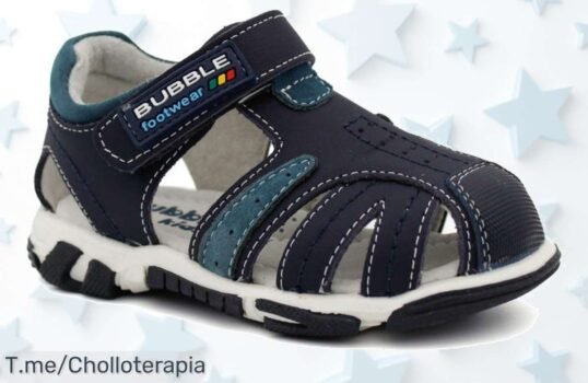 Sandalia de piel niño BUBBLE KIDS a precio loco, perfecta para jugar con estilo ¡No te pierdas este ofertón limitado! Haz que cada paso cuente, aprovecha ya esta ganga