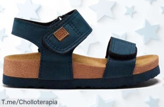 Sandalias bio niño GIOSEPPO con doble velcro en azul marino a precio loco ideal para correr y saltar sin parar aprovecha este ofertón nunca visto antes ¡corre que vuelan!