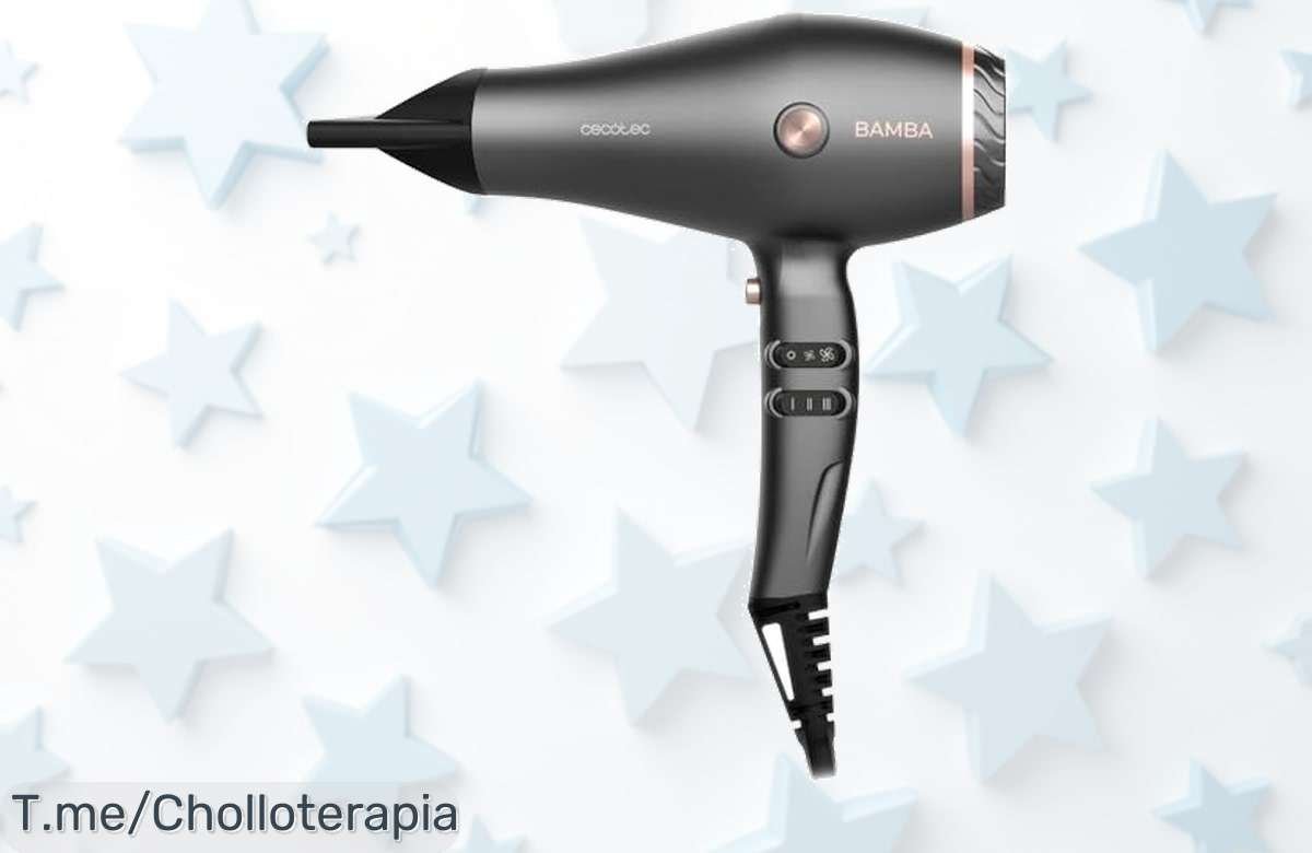 Secador Cecotec Bamba IoniCare en precio loco con tecnología de iones para un pelo más bonito y saludable aprovecha este ofertón nunca visto antes ¡compra ya que vuelan!