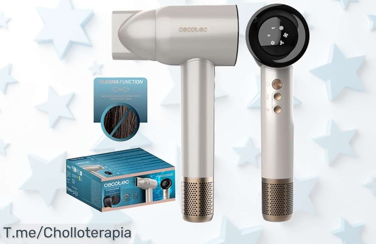 Secador Cecotec Ioncare Rockstar con plasma anticrespo y motor ultra silencioso lleva tu pelo al siguiente nivel precio loco que vuela aprovecha este super chollo ya antes que termine